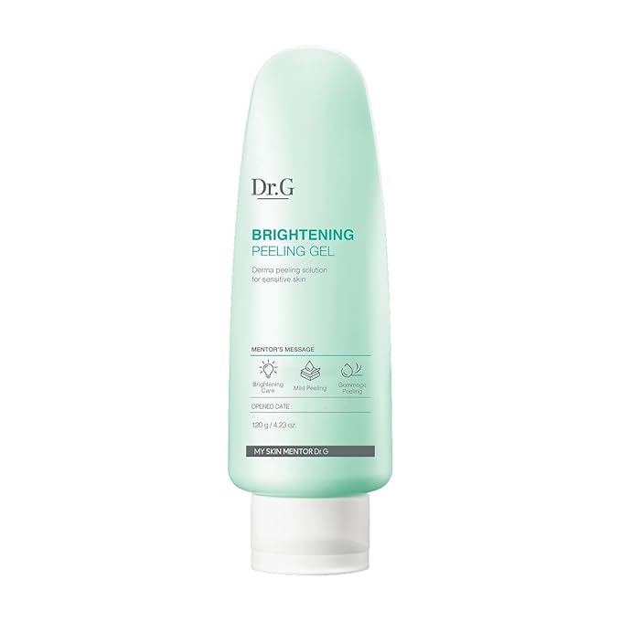 Dr. G Red Blemish Clear Soothing Korean Moisturizer Face Cream, Brightening Peeling Gel and Green Mild Up Defense Mineral Sunscreen 3-step Bundle - Cica, Korean Skin Care Moisturizer