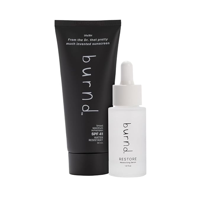 burnd Performance Sunscreen + Face Serum Bundle, High-Performance Sun Protection & Daily Skin Care, Lightweight, Non-Greasy, Built for Active, Outdoor Lifestyles