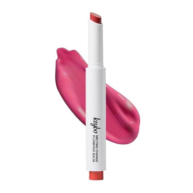 KEYBO Melting Change Plumping Lip Balm – Hydrating Glossy Tinted Lip Plumper, Non-Sticky MLBB Balm for Smooth, Natural Volume – Moisturizing K-Beauty Lip Treatment (05. Dear Lilac)