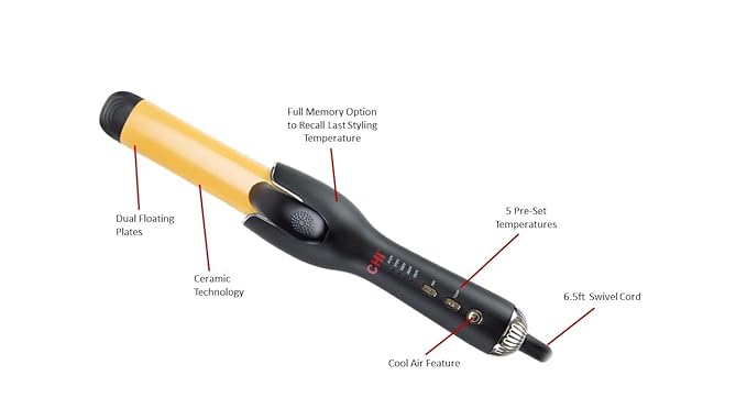 CHI Air Setter 2-in-1 Flat Iron and Curler, Combination of Both Flat Iron and Curler, Creates Sleek & Curly Styles On All Hair Types