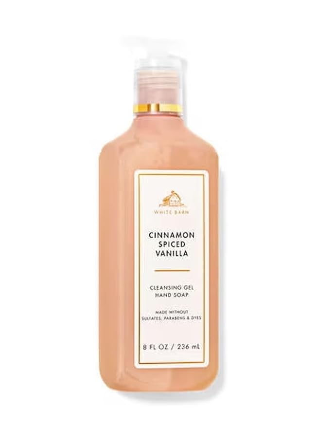 Bath & Body Works Cinnamon Spiced Vanilla Hand Soap, Cleansing Gel, 8 Fl Oz (Cinnamon Spiced Vanilla)