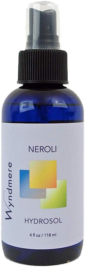 Neroli Hydrosol Facial Toning Mist - Soothing Natural Facial Toner - Pure Neroli Floral Water - 4oz