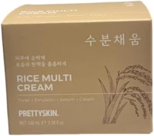 Pretty Skin Rice Multi Cream, Premium Skincare, Net 100ml/3.38oz
