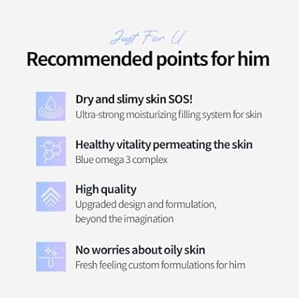 CHARMZONE Skyman High-End Homme Skin – Refreshing Facial Toner for Men with Blue Omega Complex (130ml / 4.39 fl.oz)