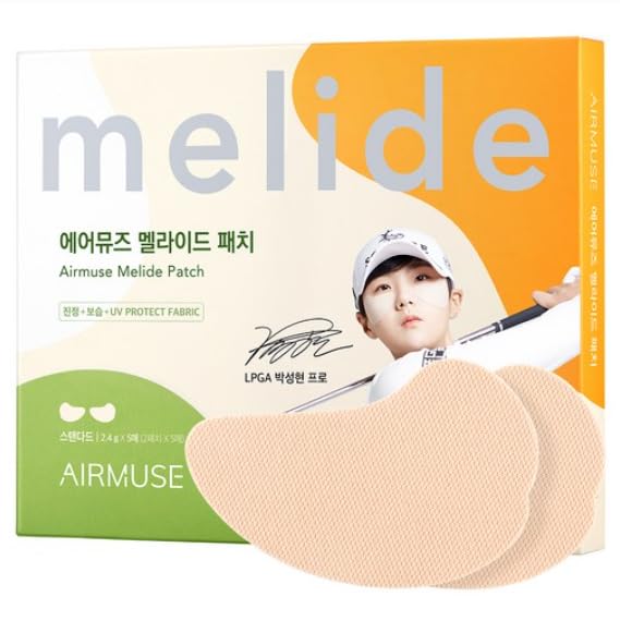 Melide Korean Sun Patch 5 Pairs (10ea), UV Sun Protect Fabric (Standard Size 79mm * 55mm) for Outdoor Activities