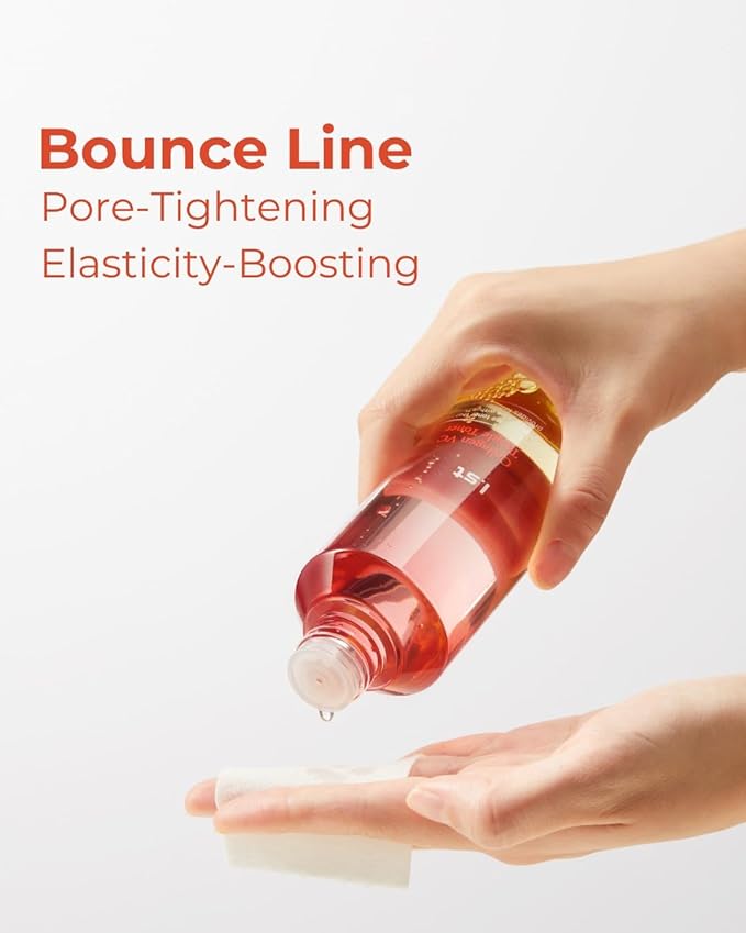 I.st Collagen VC Bounce Toner, Pore Refining & 10-Layer Hydration, pH Balancing, Gentle Formula, French Collagen and Vitamin Complex, Korean Skin Care, 190 mL / 6.42 Fl Oz