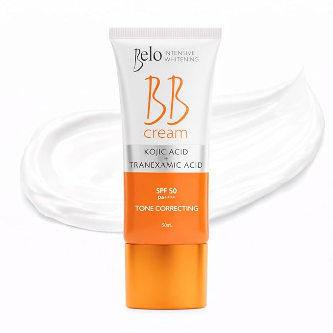 Belo Essentials Intensive BB Cream Medium Tone | Hydrating, Long-Lasting Face Makeup Primer, Concealer & Foundation | Natural Matte Finish with Medium Coverage - 50ml