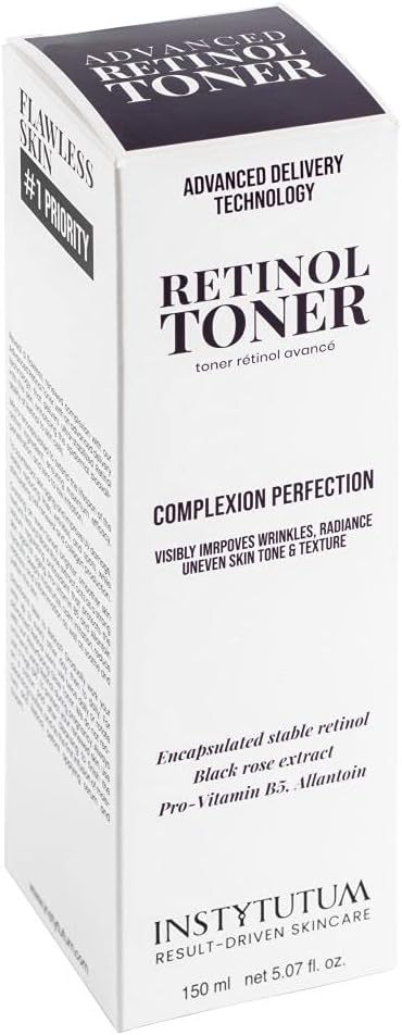 Instytutum Advanced Retinol Toner, Anti-Aging Facial Treatment with Black Rose Extract 150ml / 5.07 oz