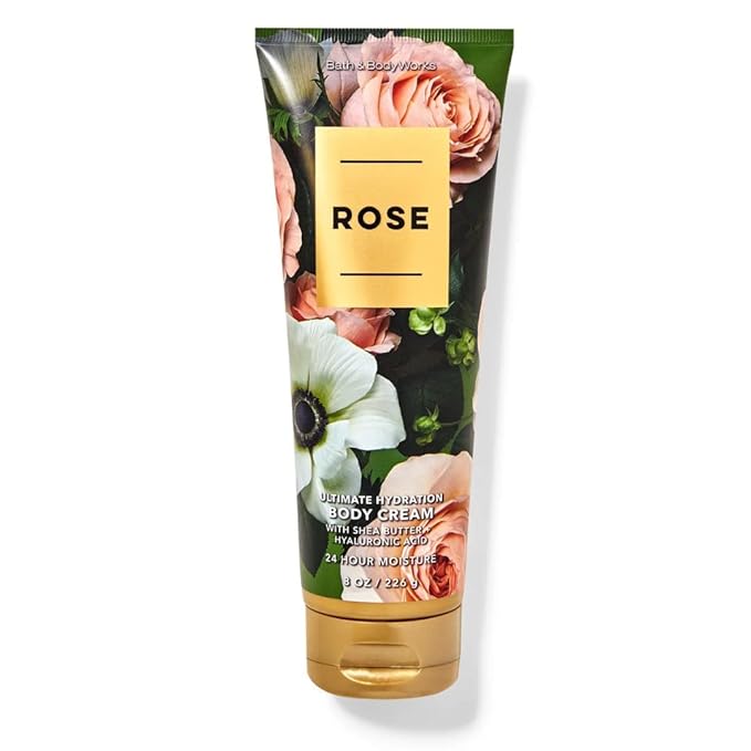 Bath & Body Works Ultimate Hydration Body Cream Gift Set For Women, 8 Fl Oz (Rose)