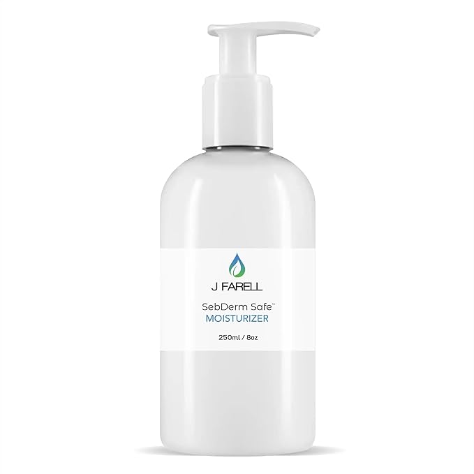 Seb Derm Safe™ Moisturizer by J FARELL – Fungal Acne Safe Lightweight Hydration for Sensitive, Oil-Prone Skin | Fragrance-Free | Face + Body, Non-Comedogenic, Clean Ingredients (8oz)