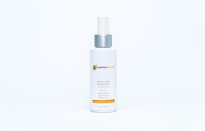 Nation Beauty Perfecting Toning Mist with Rosewater, Aloe Vera & Kakadu Plum, 4.22 fl oz