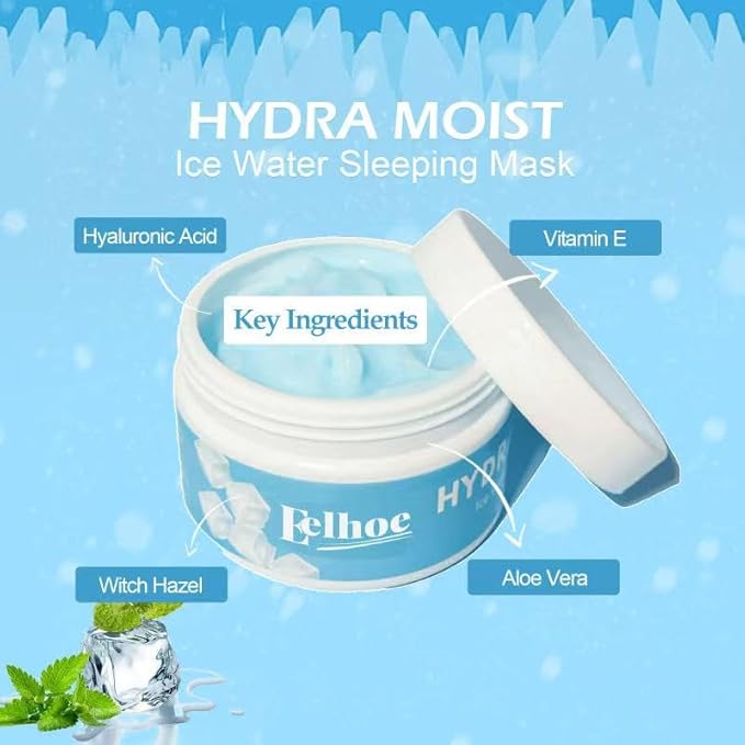 Water Sleeping Mask for Bright, Glowing Skin & Barrier Support;Moisturize And Hydrate Cream；Hydrating Emulsion Moisturizing Balm Nourishing Lotion