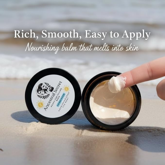 Tallow Sun Balm, Natural Balm, Coconut Vanilla Scent, Vitamin E, Moisturizing, 20% Non-nano Zinc Oxide (0.80 Oz)