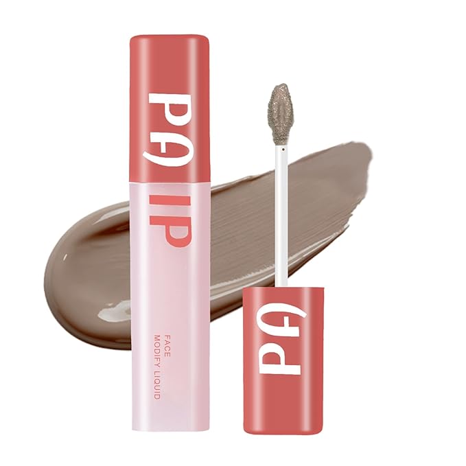 Cool Toned Liquid Contour Stick，Grey Nose Contour for Fair & Neutral Undertone Skin,Long Lasting Cream Bronzer Gray, Blendable Lightweight Contouring Makeup Vegan & Cruelty-Free#04 Grey Brown