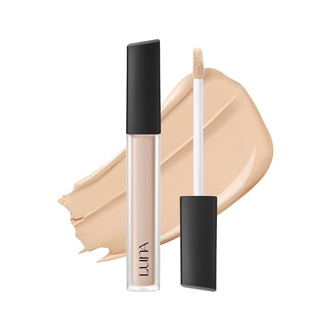[NEW] LUNA Long Lasting Tip Concealer 22N | Moisturizing Liquid Type | Full Coverage for Dark Circles, Fine Lines & Redness | Korean Makeup, 0.26 oz