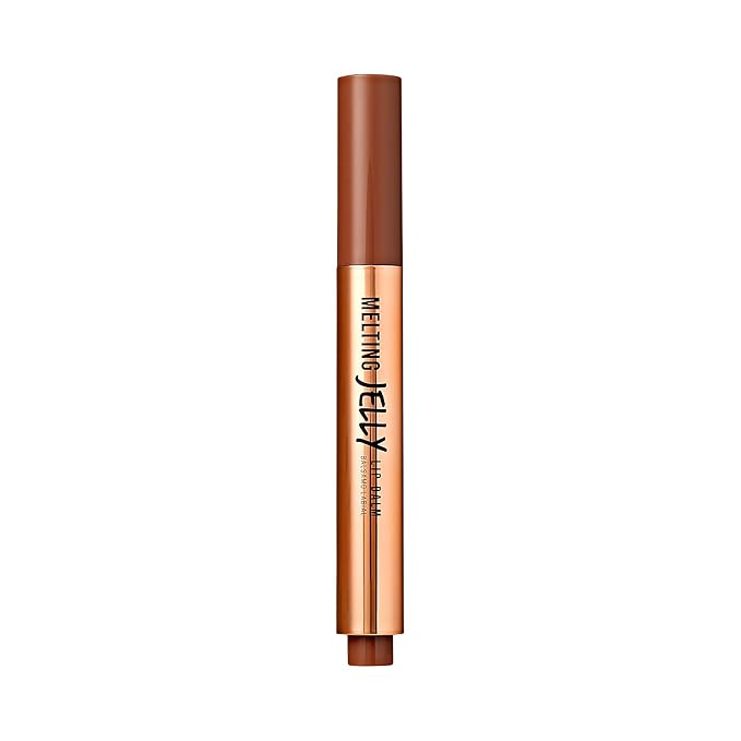KISS NEW YORK Professional Melting Jelly Lip Balm, High Shine & Moisturizing Lip Stick, Long Lasting, Plumping Effect Look, Non-Sticky & Not Cakey, Easy Application & Natural Coverage (Chocolate)