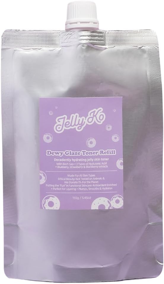 Toner Refill & Travel Pouch (5.46 oz) - Glass Skin - K-Beauty - Korean Toner Serum - Cruelty-Free