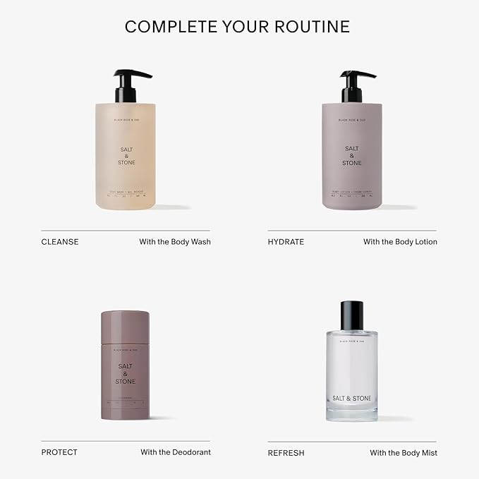 Salt & Stone Body Lotion for Women & Men | Neroli & Basil | Hydrates, Nourishes & Softens Skin | Restores Dry Skin | Fast-Absorbing | Cruelty-Free & Vegan | 15.2 fl oz