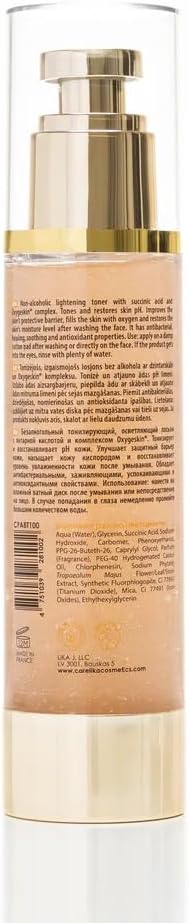 Amber 15-in-1 Brightening & Anti-Aging Toner – Clarifying Face Toner for Acne-Prone & Sensitive Skin – Minimizes Pores, Evens Skin Tone & Boosts Radiance – 100ml