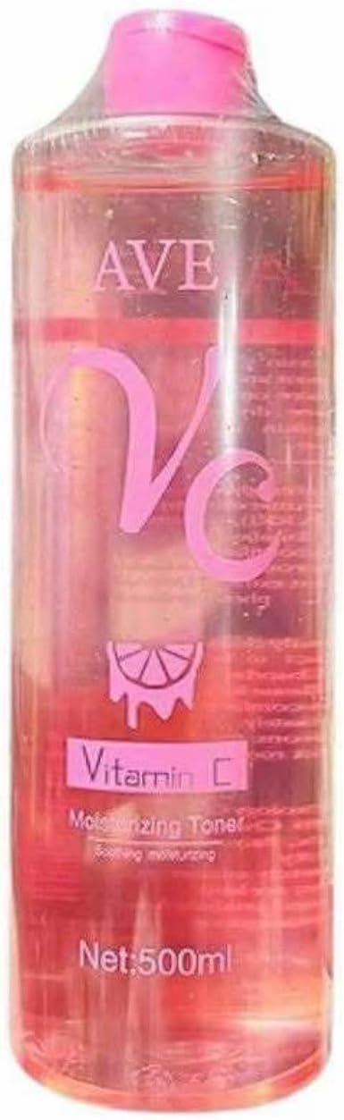 AVE - VC Soothing Vitamin C Moisturizing Facial Toner, 500ml, Pink