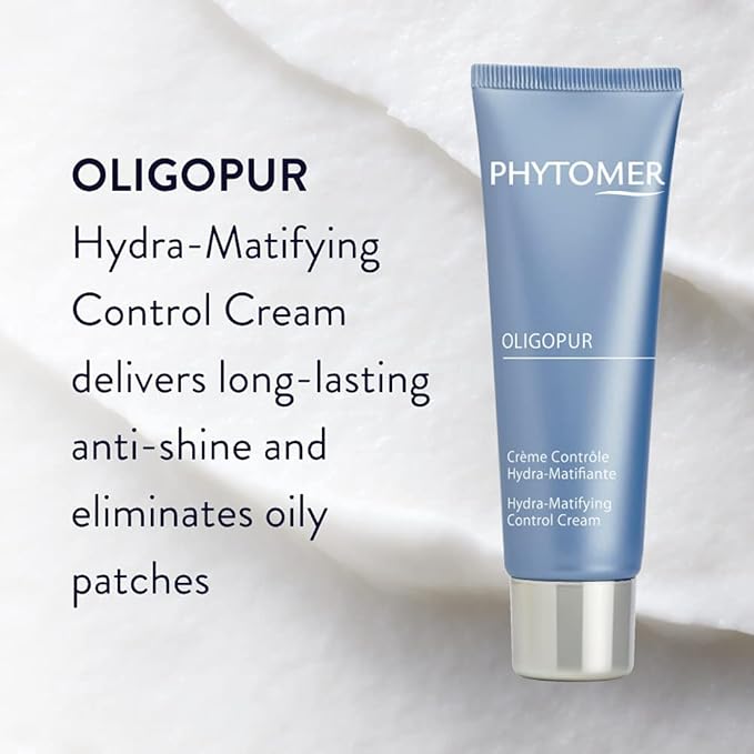 Phytomer OLIGOPUR Hydra-Matifying Face Moisturizer Cream | Hydrating Face Lotion for Oil Control | Restore Healthy, Clear Skin | For Combination & Oily Skin | 50ml