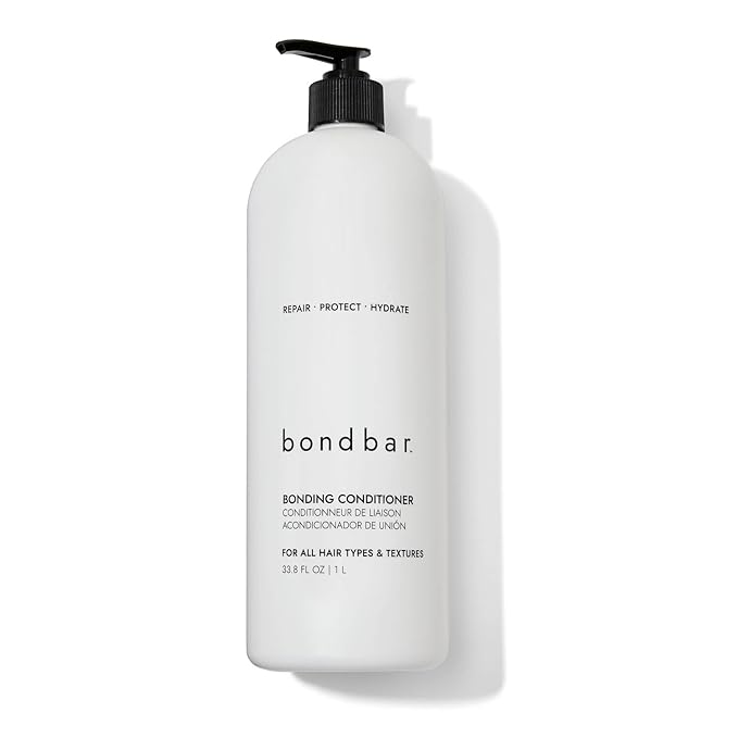 Bondbar Conditioner for Damaged Hair, Repairs, Protects, Strengthens & Hydrates All Hair Types & Textures, Vegan, CrueltyFree, 33.8 fl oz