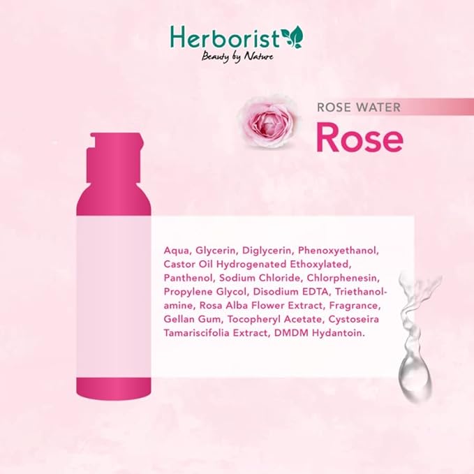 Herborist Rose Series Face Toner Rose Water Air Mawar 100ml (Pack of 1)
