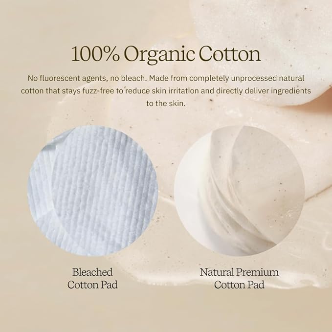 ByUR Honey Gorgeous Keep Moisturizing Toner Pads - Deeply Hydrating, Firming & Elasticity Care for Dry Skin, Honey & Ceramides, 100% Organic Cotton Facial Daily Pore Care Korean Skincare (70 Count)