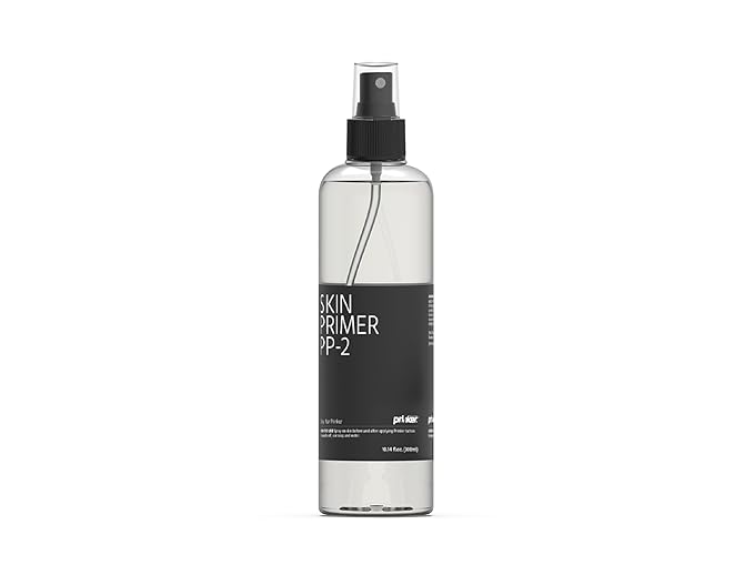 Prinker M Black Ink Refill, Skin-Safe Black Cosmetic Ink & Primer Spray, Water-Resistant and Soap-Washable, Skin-Safe