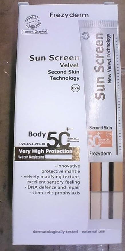 FrezyDerm Sun Screen"Velvet" Second Skin Technology Body SPF50+