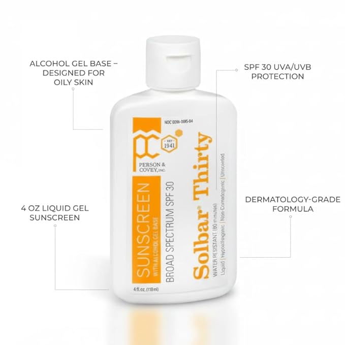 Solbar PF Sunscreen Liquid SPF 30 4 oz (Pack of 6)