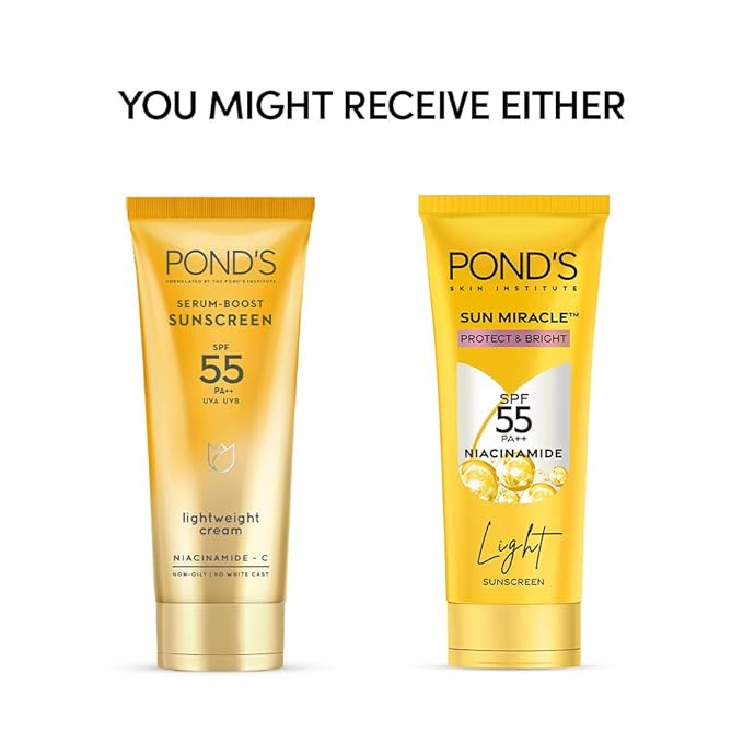 POND'S sun miracle SPF 55 PA++ light Sunscreen 50g