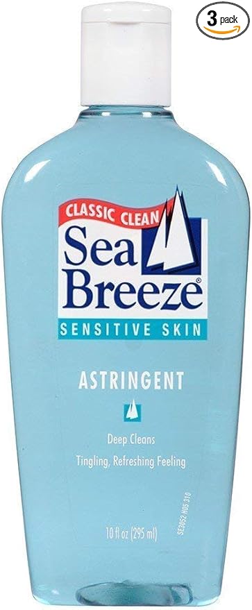 Sea Breeze Sensitive Skin Astringent 10 oz (Pack of 3)