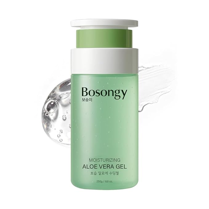 Moisturizing Aloe Vera Gel,Soothing Hydrating Face Body Gel with Pure Aloe Extract, Korean Skincare Green Tea Calms Redness, Repairs After Sun,Refreshes Sensitive Skin (8.8oz