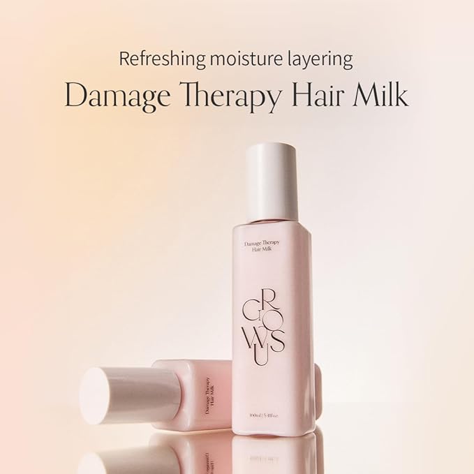 GROWUS Damage Therapy Hair Milk (5.41 fl oz) | Leave-In Hair Essence Lotion for Dry Frizzy Hair | Hydrating & Non-Greasy Volume Support K-Beauty