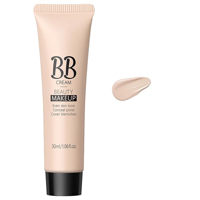 Natural Look BB Cream For All Skin Types Daily Wear Oil Free Tinted Moisturizer Lightweight Hydrating Formula Provides Buildable Sheer Coverage Light Nude One Size