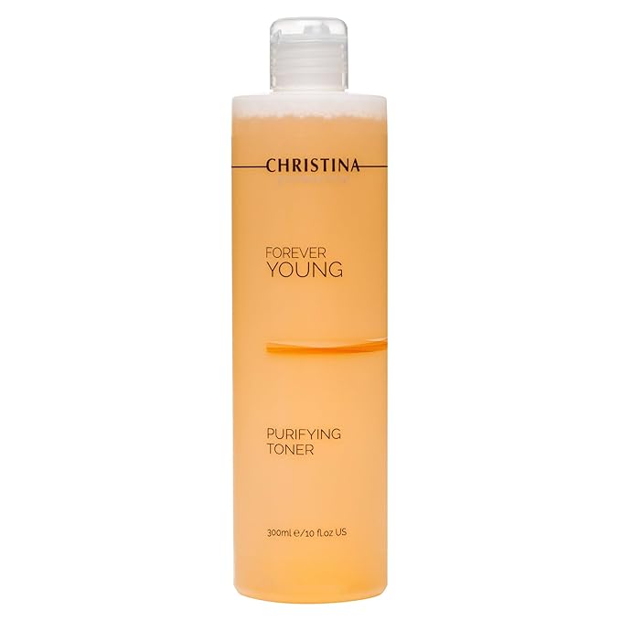 Christina - Forever Young Purifying Toner - Hydrating Facial Toner for Oily & Dry Skin - Cleanses and Removes Excess Oil - pH-Balancing Astringent with Witch Hazel & Quillaja - Alcohol-Free - 300ml