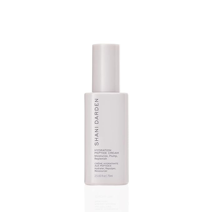 Shani Darden Hydration Peptide Cream, Oil-Free Face Moisturizer with Peptides, Squalane, Niacinamide & Ceramides for Normal to Dry Skin, Up to 72 Hours of Hydration Without Clogging Pores, 2.5 fl oz