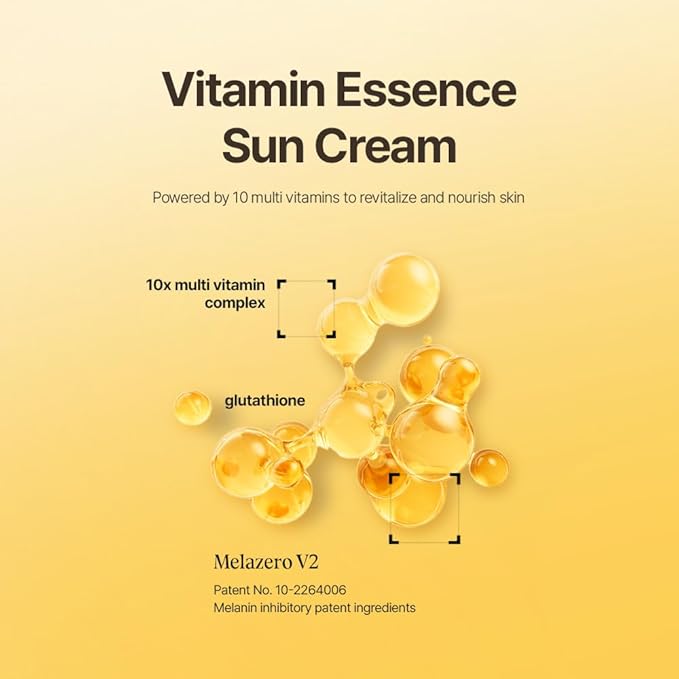 athé Vegan Relief Sun Essence SPF 50+ Broad Spectrum – Lightweight Hydrating Face Sunscreen, No White Cast, Includes Mini Tinted Lip Balm (04 Brave, 0.04 oz) | Vegan K-Beauty (1.69 fl oz)