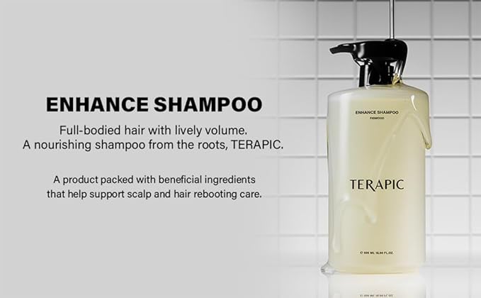 Enhance Hair Loss Shampoo | Hair Thickening & Thinning Hair Care | Low pH Scalp Cleanser with Panthenol, Salicylic Acid & Menthol | Korean Anti Hair Loss Shampoo (16.90 Fl Oz / 500mL)