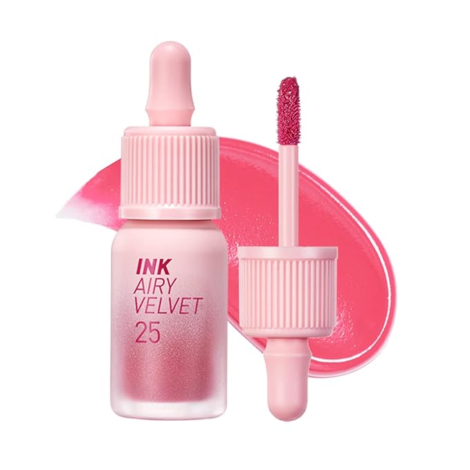 Peripera Ink Airy Velvet Lip Tint | High-Pigmentation, Lightweight, Soft, Moisturizing (025 ZAZZY PEACH)