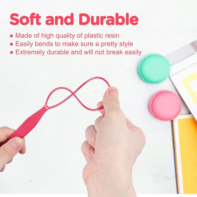 TsMADDTs Hair Braiding Tools, Hair Styling Kit with Topsy Tail Tools and French Braiders for Ponytail