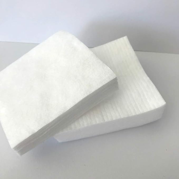 Extra Large Premium Natural Pure Cotton Squares - Hypoallergenic - No Fillers - Lint Free - Soft Gentle - Face Toners - All Skin (160 Count) Step 2