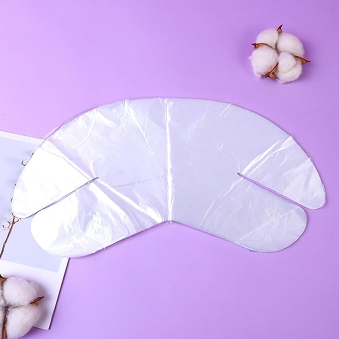 Disposable Neck Mask Sheets 200pcs Plastic Toner Mask Paper for Spa Skincare Treatment Hydrating Neck Covering Suitable for Beauty Salon and Home Use