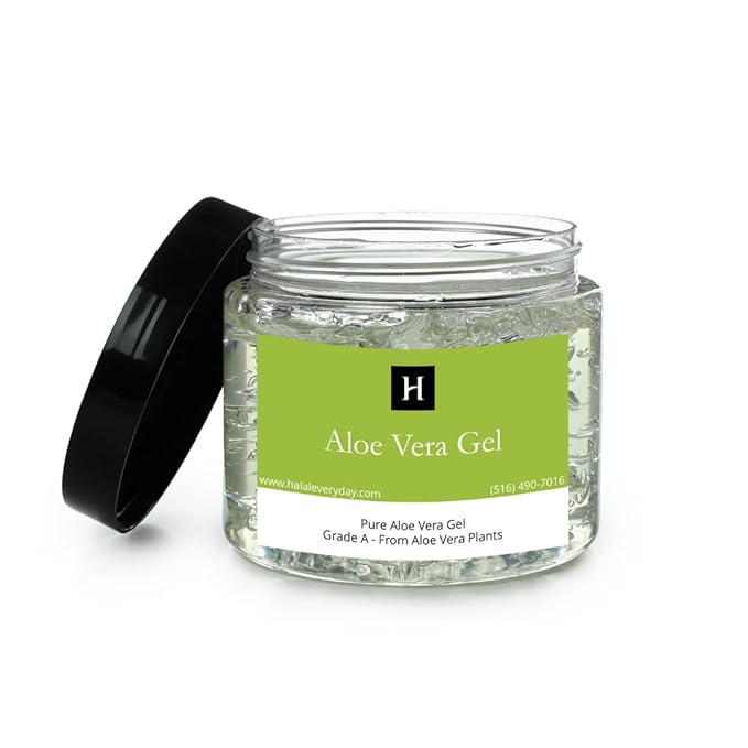 HalalEveryDay | 100% Pure Aloe Vera Gel | After Sun Care Soothe & Hydrate | Sun Burn Relief | Moisturizing | Vegan | 4 oz