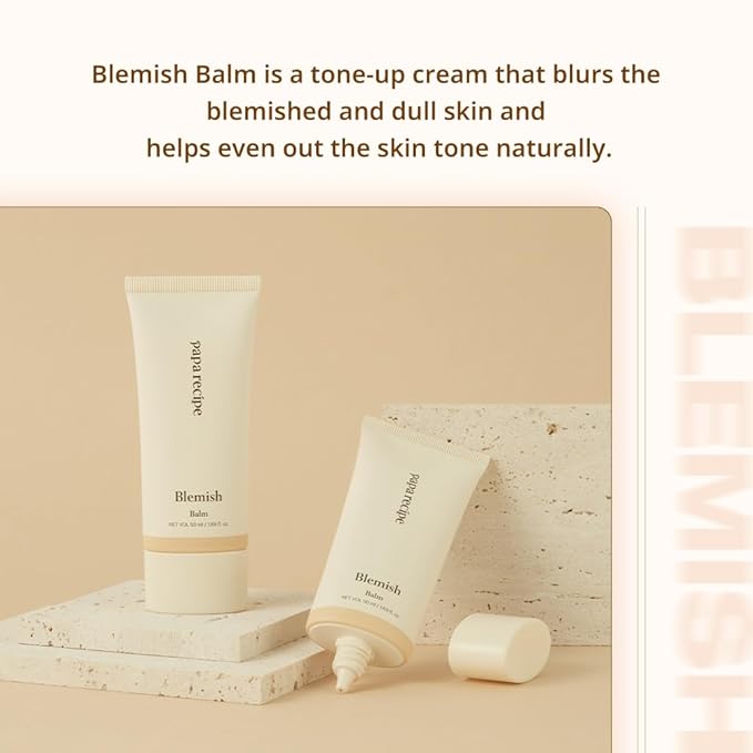 Papa Recipe Calamine Blemish Balm 50ml – Skin Tone BB Cream with Galactomyces and Centella for Soothing & Natural Coverage – Korean Skincare