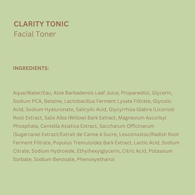 Pixi Beauty Clarity Tonic 100ml, AHA & BHA Toner | Minimize Pores, Promote A Clearer, Healthier Complexion, 3.4 Fl Oz