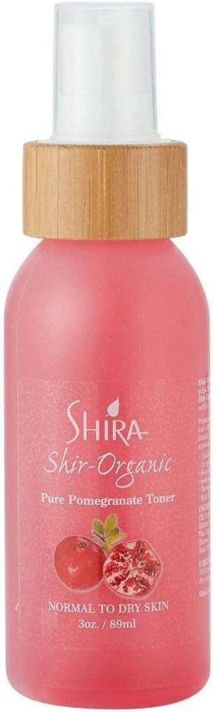 Shira Shir-Organic Trio for Normal to Dry Skin - Coconut Oatmeal Cleanser(89ml), Pomegranate Toner(89ml) & Turmeric Moisturizer(15ml)