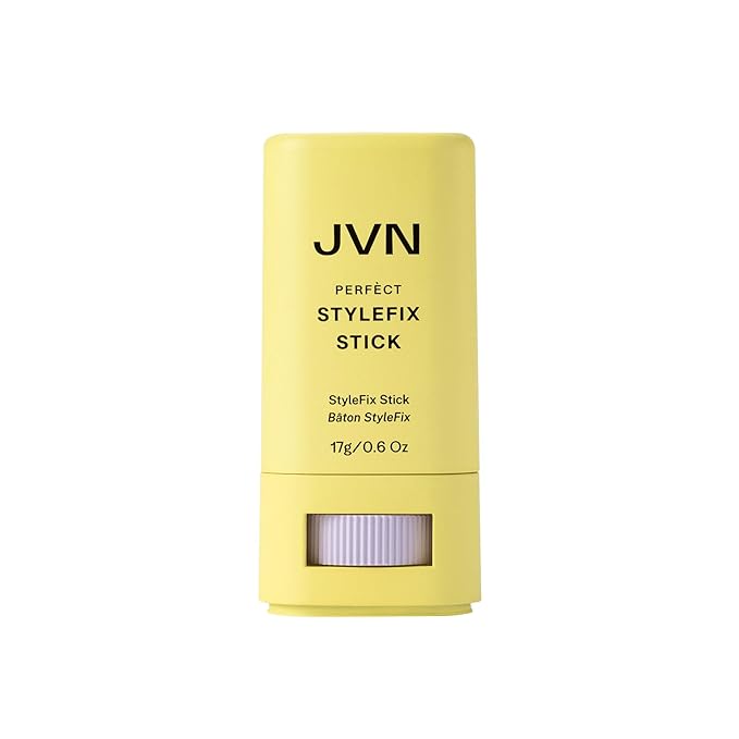 JVN StyleFix Hair Wax Styling Stick, 0.6 Oz, Controls Frizz, Tames Flyaways & Baby Hairs for All Day Hold for Women and Men, Perfect for On the Go, Silicone Free