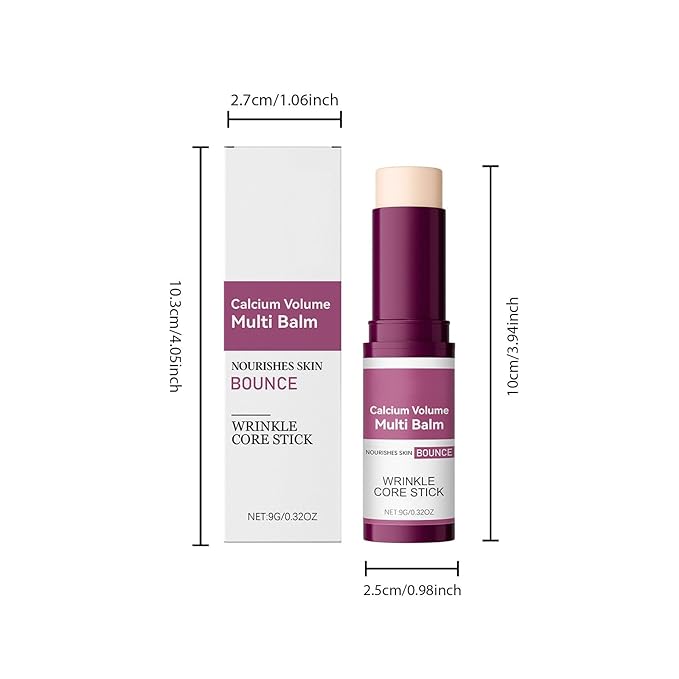 2 Pcs Calcium Multi Balm,Anti-aging Firming & Sagging Wrinkle Care Collagen Calcium Multi Stick.